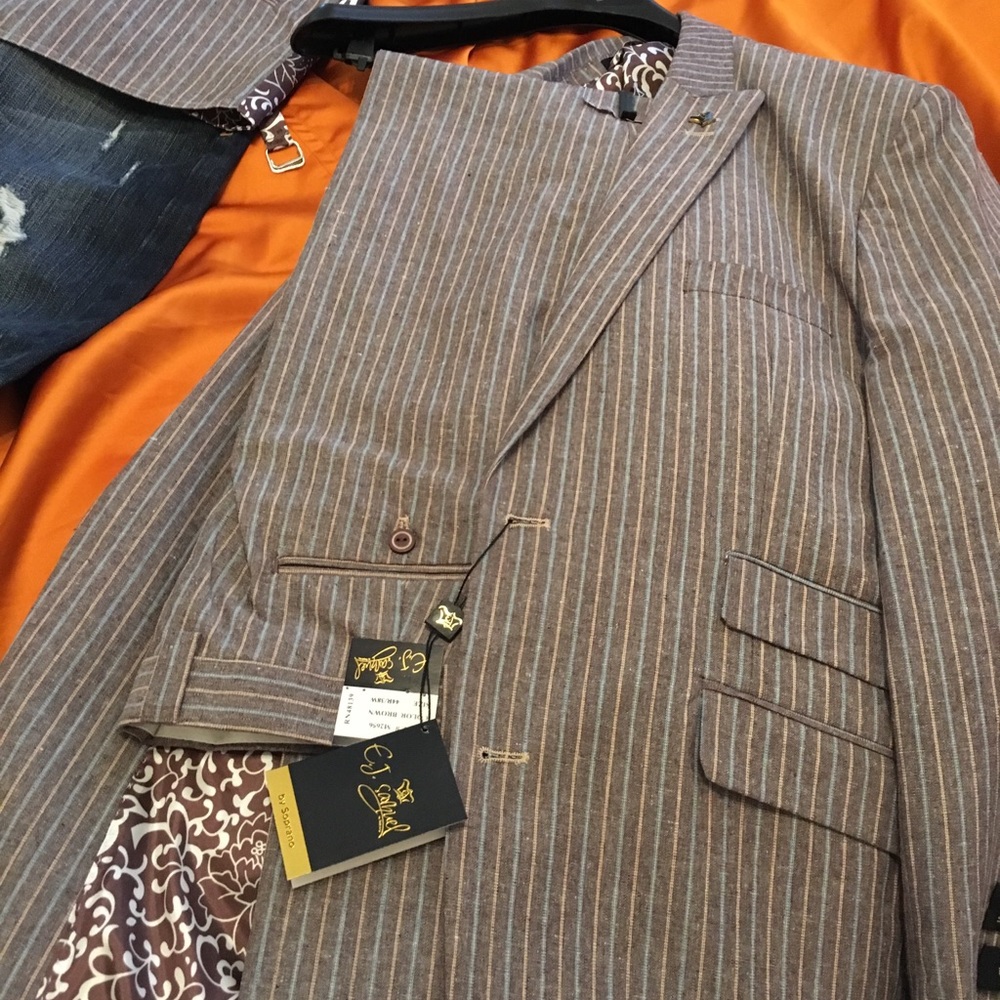 🔆 NEW 3-PC. LINEN SUIT SCOOP-NECK VEST